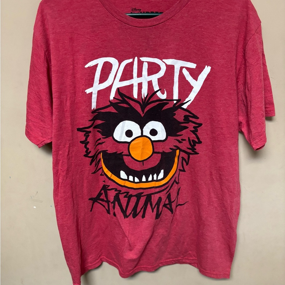 Disney Men's 'Party Animal' Short Sleeve Tee - Red